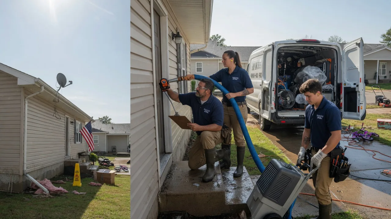 Ceiling Water Damage Restoration in Justin, TX near me